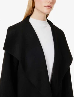 Toteme Signature Dropped-shoulder Wool And Cashmere-blend Coat 11 Toteme Signature Dropped-shoulder Wool And Cashmere-blend Coat -Whistlkes Style R04077073 BLACK ALT04