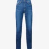 Paige Noella Straight-leg High-rise Stretch Denim Jeans -Whistlkes Style R04078742 VERDANT M