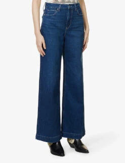 Paige Harper High-rise Flared-leg Stretch-denim Jeans -Whistlkes Style R04078752 GRACIELOU ALT02