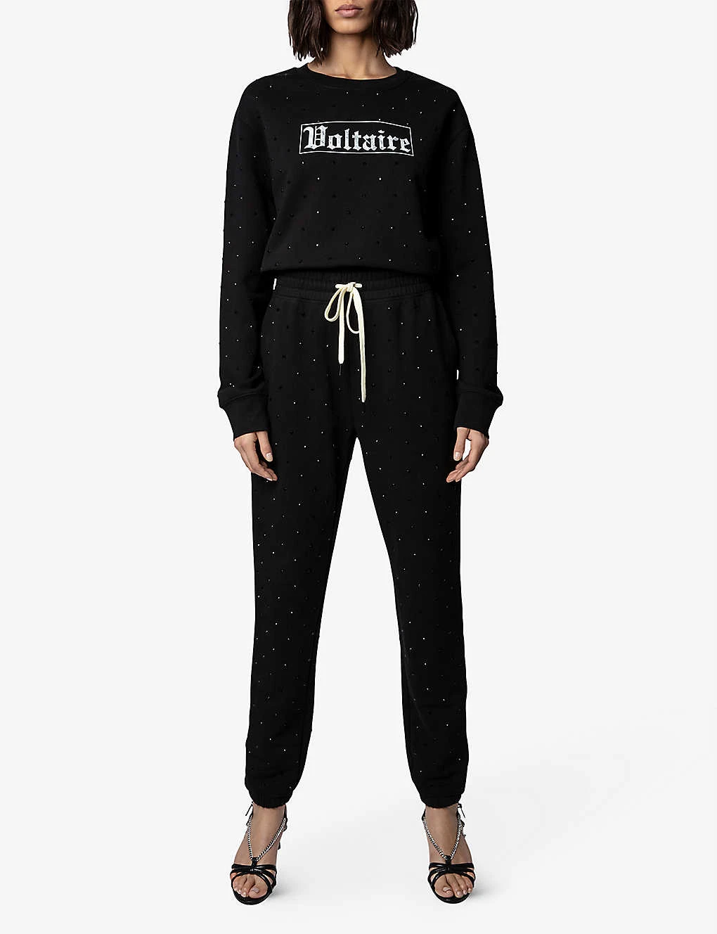 Zadig & Voltaire Roy Rhinestone-applique Cotton Jogging Bottoms 4 Zadig & Voltaire Roy Rhinestone-applique Cotton Jogging Bottoms - Image 2