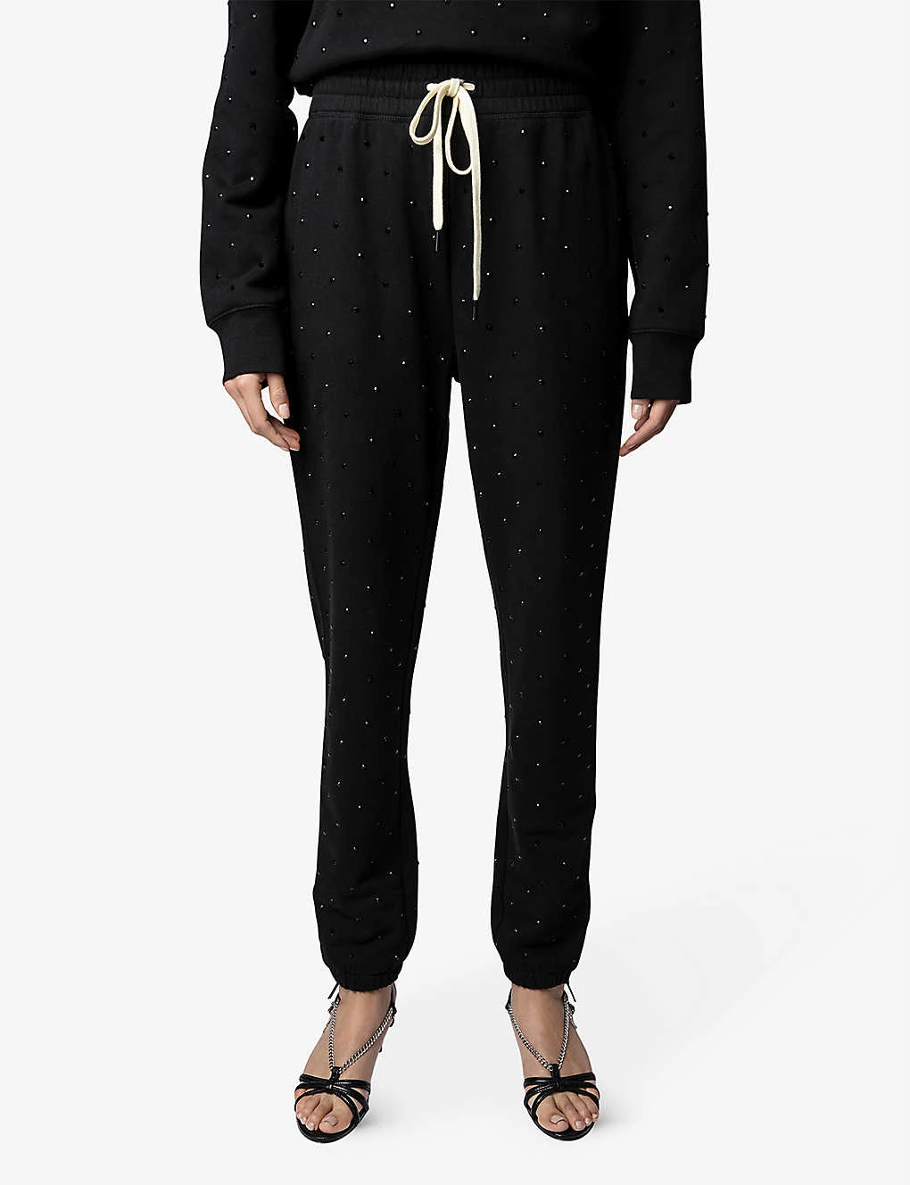 Zadig & Voltaire Roy Rhinestone-applique Cotton Jogging Bottoms 5 Zadig & Voltaire Roy Rhinestone-applique Cotton Jogging Bottoms - Image 3