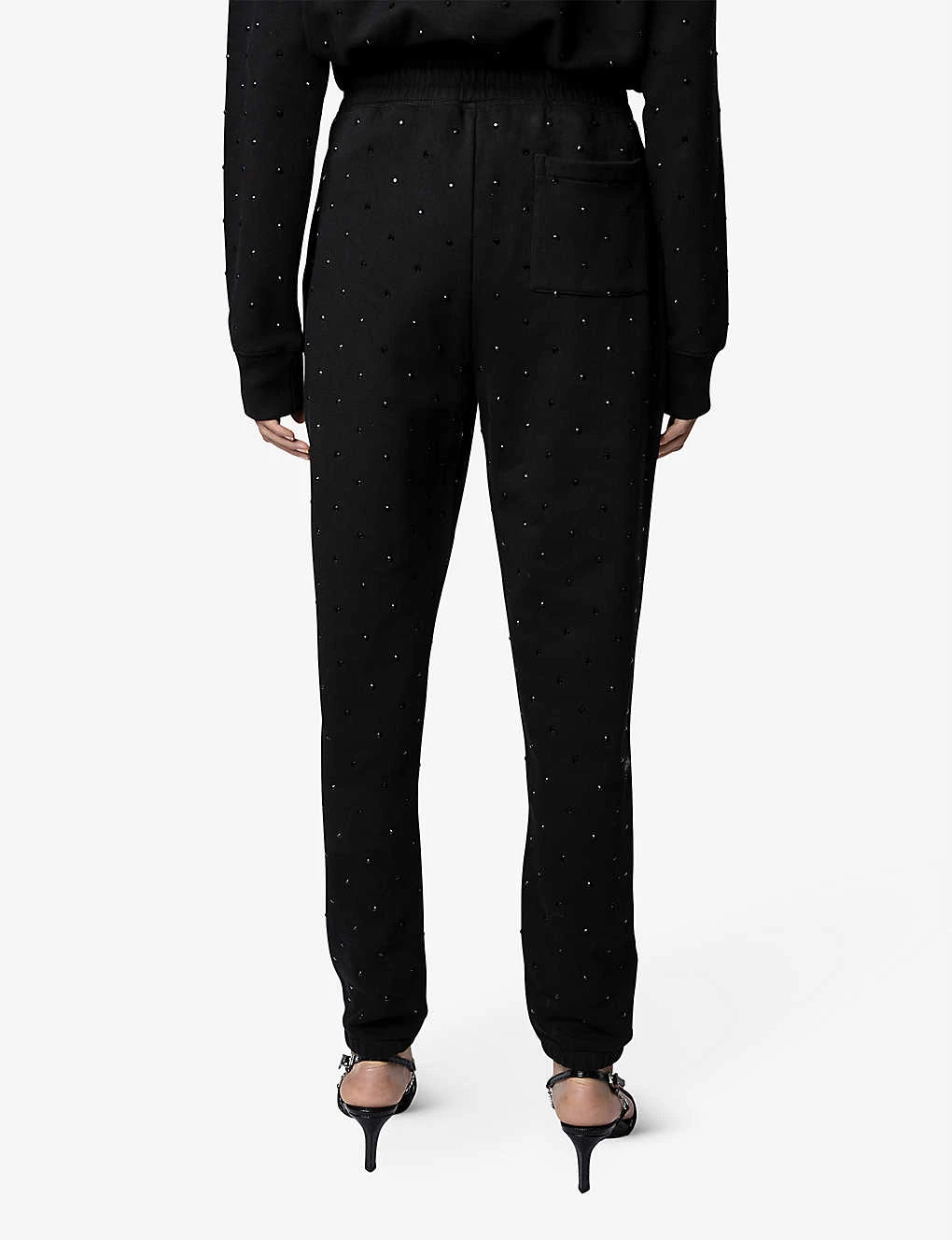Zadig & Voltaire Roy Rhinestone-applique Cotton Jogging Bottoms 6 Zadig & Voltaire Roy Rhinestone-applique Cotton Jogging Bottoms - Image 4