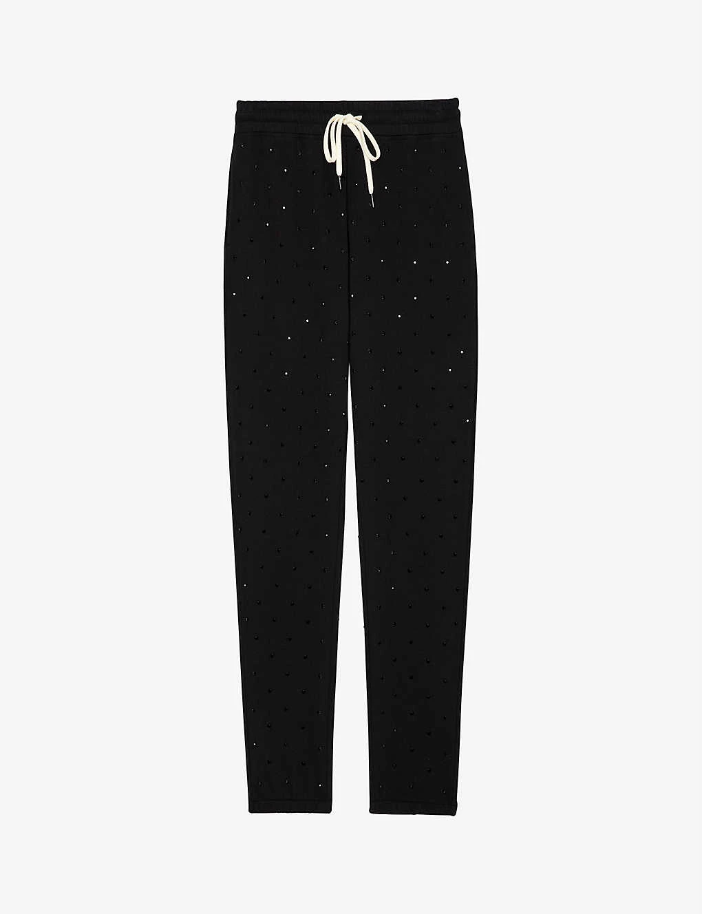 Zadig & Voltaire Roy Rhinestone-applique Cotton Jogging Bottoms 3 Zadig & Voltaire Roy Rhinestone-applique Cotton Jogging Bottoms