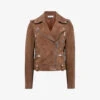 Reiss Santiago Suede Biker Jacket -Whistlkes Style R04086952 TAN M