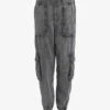 AllSaints Frieda High-rise Tapered-leg Denim Cargo Trousers -Whistlkes Style R04087395 ANTHRACITE M