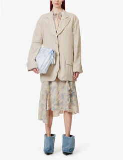 Acne Studios Single-breasted Notched-lapel Woven Blazer -Whistlkes Style R04089984 LIGHTSAND ALT01