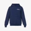 Health Club Logo-print Cotton-jersey Hoody -Whistlkes Style R04090280 NAVYWHITE M