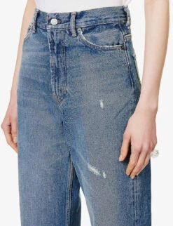 Acne Studios 1993 Straight-leg Mid-rise Jeans -Whistlkes Style R04090401 MIDBLUE ALT04