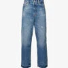 Acne Studios 1993 Straight-leg Mid-rise Jeans -Whistlkes Style R04090401 MIDBLUE M