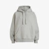 AllSaints Talon Logo-embroidered Organic Cotton-blend Hoody -Whistlkes Style R04091324 GREYMARL M
