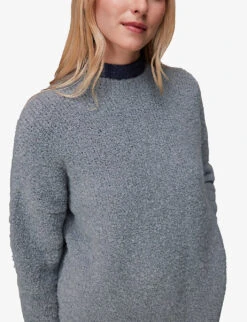 Whistles Relaxed-fit Knitted Boucle Jumper -Whistlkes Style R04091422 GREY ALT04