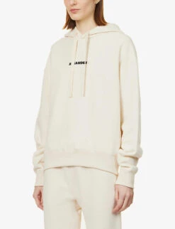 Jil Sander Brand-print Relaxed-fit Cotton-jersey Sweatshirt -Whistlkes Style R04092823 279100 ALT02