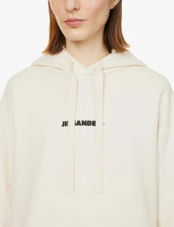 Jil Sander Brand-print Relaxed-fit Cotton-jersey Sweatshirt -Whistlkes Style R04092823 279100 ALT04