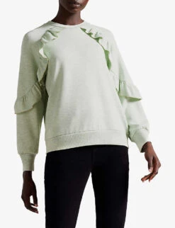 Ted Baker Stretch-woven Sweatshirt -Whistlkes Style R04093049 LTGREEN ALT02