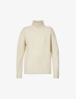 Joseph Roll-neck Relaxed-fit Wool And Cashmere-blend Knitted Jumper