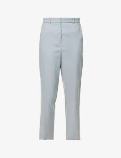 Joseph Trina Straight-leg Mid-rise Linen-blend Trousers