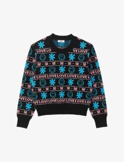 Sandro X Smiley© Barnabe Wool-blend Jumper