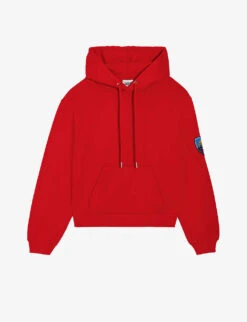 CLAUDIE PIERLOT Chico Logo-patch Cropped Cotton Hoody