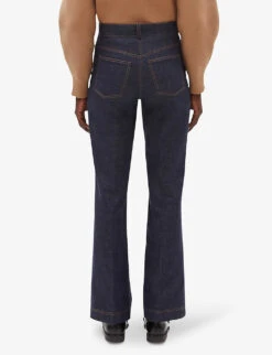 CLAUDIE PIERLOT Paolocourt High-rise Stretch-denim Trousers -Whistlkes Style R04104793 DENIMJEAN ALT03