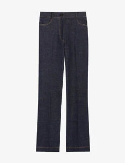 CLAUDIE PIERLOT Paolocourt High-rise Stretch-denim Trousers