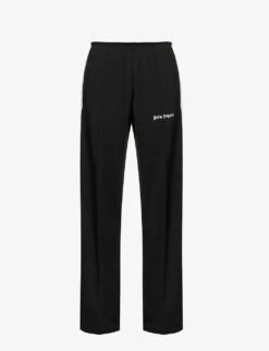 Palm Angels Contrast-trim Brand-print Woven Jogging Bottoms
