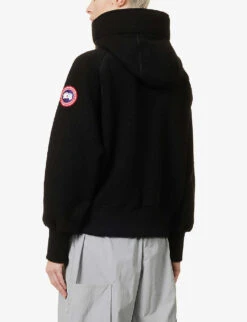 Canada Goose Chilliwack Recycled Wool-blend Bomber Jacket -Whistlkes Style R04107956 BLACK ALT03