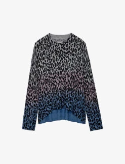 Zadig & Voltaire Markus Leopard-print Cashmere Jumper