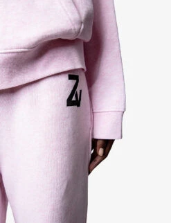 Zadig & Voltaire Logo-print Cotton-jersey Jogging Bottoms -Whistlkes Style R04109044 ROSECHINE ALT04