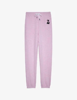 Zadig & Voltaire Logo-print Cotton-jersey Jogging Bottoms