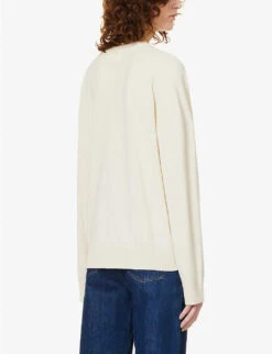 Gregory Purl-knit Cashmere Jumper -Whistlkes Style R04109119 OFFWHITE ALT03