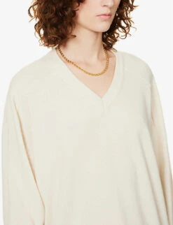 Gregory Purl-knit Cashmere Jumper -Whistlkes Style R04109119 OFFWHITE ALT04