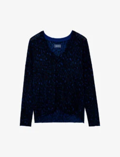 Zadig & Voltaire Leopard-print Cashmere Jumper