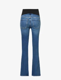 CITIZENS OF HUMANITY Emmanuelle Flared-leg High-rise Stretch-denim Maternity Jeans -Whistlkes Style R04115912 HIGHBALL ALT01
