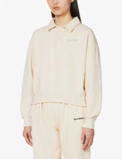 Logo-embroidered Cotton-jersey Polo Shirt -Whistlkes Style R04115918 CREAMPARADISE ALT02