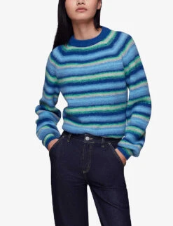 Whistles Variated Striped Knitted Jumper -Whistlkes Style R04118028 MULTICOLOURED ALT02