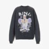 ANINE BING X Terry O'Neill Harvey Graphic-print Cotton Sweatshirt -Whistlkes Style R04123611 WASHEDBLACK M