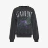 ANINE BING Ramona Stardust Graphic-print Organic-cotton Sweatshirt -Whistlkes Style R04123624 WASHEDBLACK M