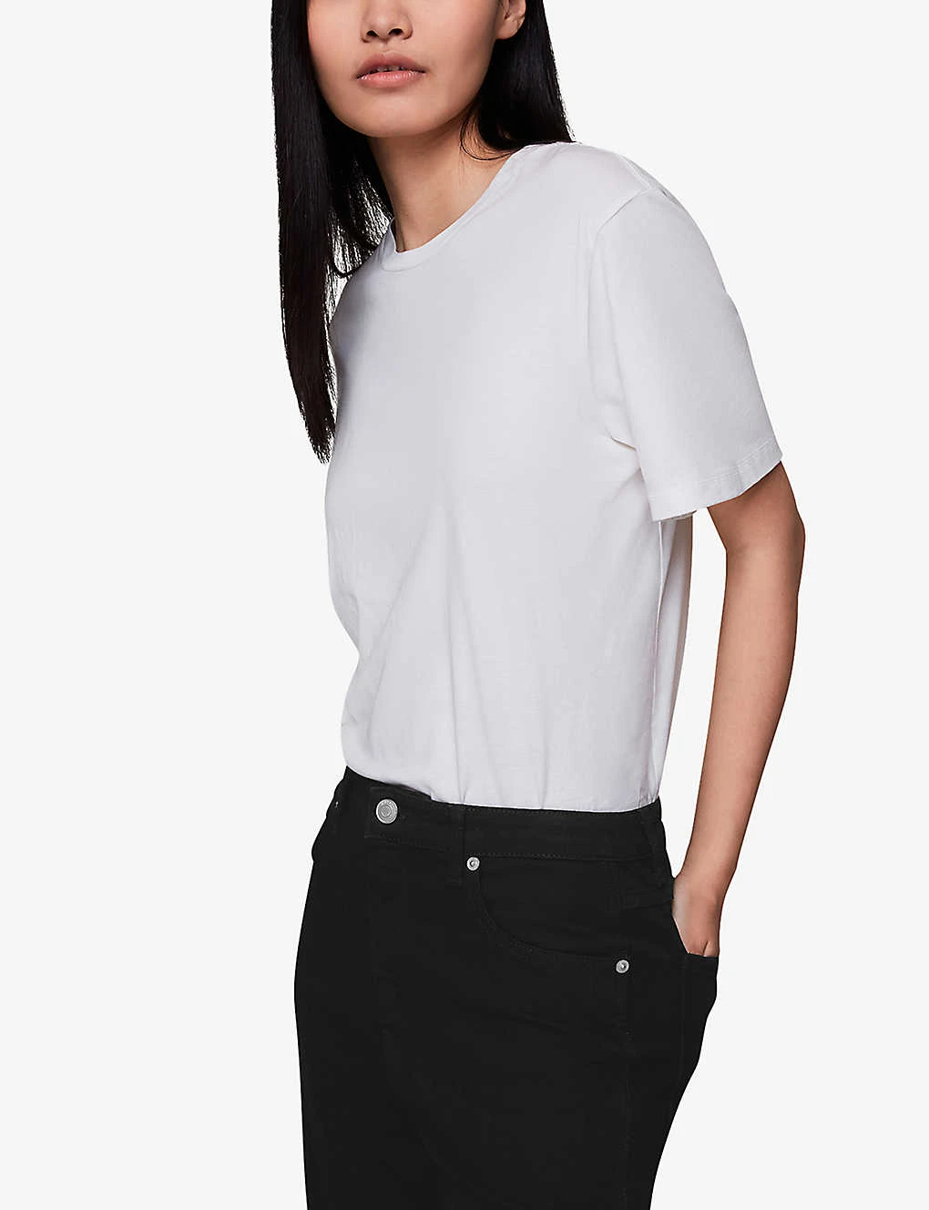 Whistles Lucy Flared-leg High-rise Stretch-denim Jeans 7 Whistles Lucy Flared-leg High-rise Stretch-denim Jeans - Image 5