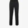 Toteme Structured-waist Tapered-leg High-rise Recycled Polyester And Wool-blend Trousers