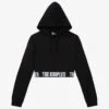 THE KOOPLES Logo-hem Stretch-woven Hoody -Whistlkes Style R04125315 BLA01 M