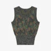Soeur Peton Floral-embroidered Metallic-thread Woven Jumper