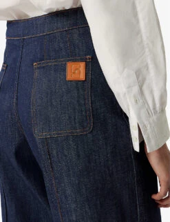 Soeur Harry Wide-leg Twin-pocket Jeans -Whistlkes Style R04125790 BLUE ALT02