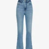 GOOD AMERICAN Good Curve Straight-leg Mid-rise Cotton-blend Jeans