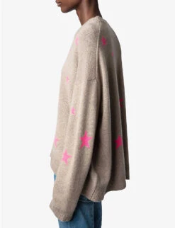 Zadig & Voltaire Markus Star-motif Cashmere Jumper -Whistlkes Style R04126795 FICELLE ALT04