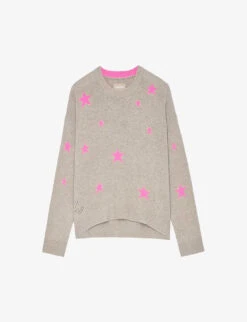 Zadig & Voltaire Markus Star-motif Cashmere Jumper
