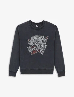 THE KOOPLES Tiger-print Crew-neck Cotton Jumper