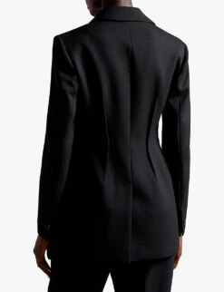 Ted Baker Fritta Single-breasted Stretch-woven Blazer -Whistlkes Style R04128525 BLACK ALT03