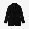 Ted Baker Fritta Single-breasted Stretch-woven Blazer -Whistlkes Style R04128525 BLACK M