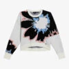 Ted Baker Avrella Jacquard Floral-embroidery Woven Jumper -Whistlkes Style R04128542 WHITE M