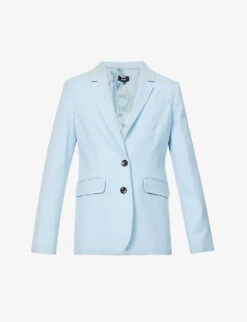 ME AND EM Relaxed-fit Single-breasted Wool-blend Jacket